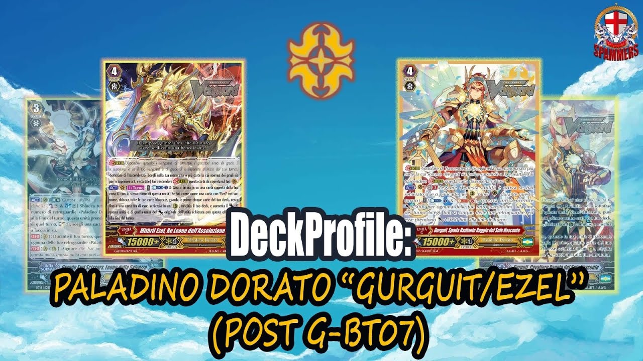 Decklist Vanguard G: Paladino Dorato Unite (GBT07)