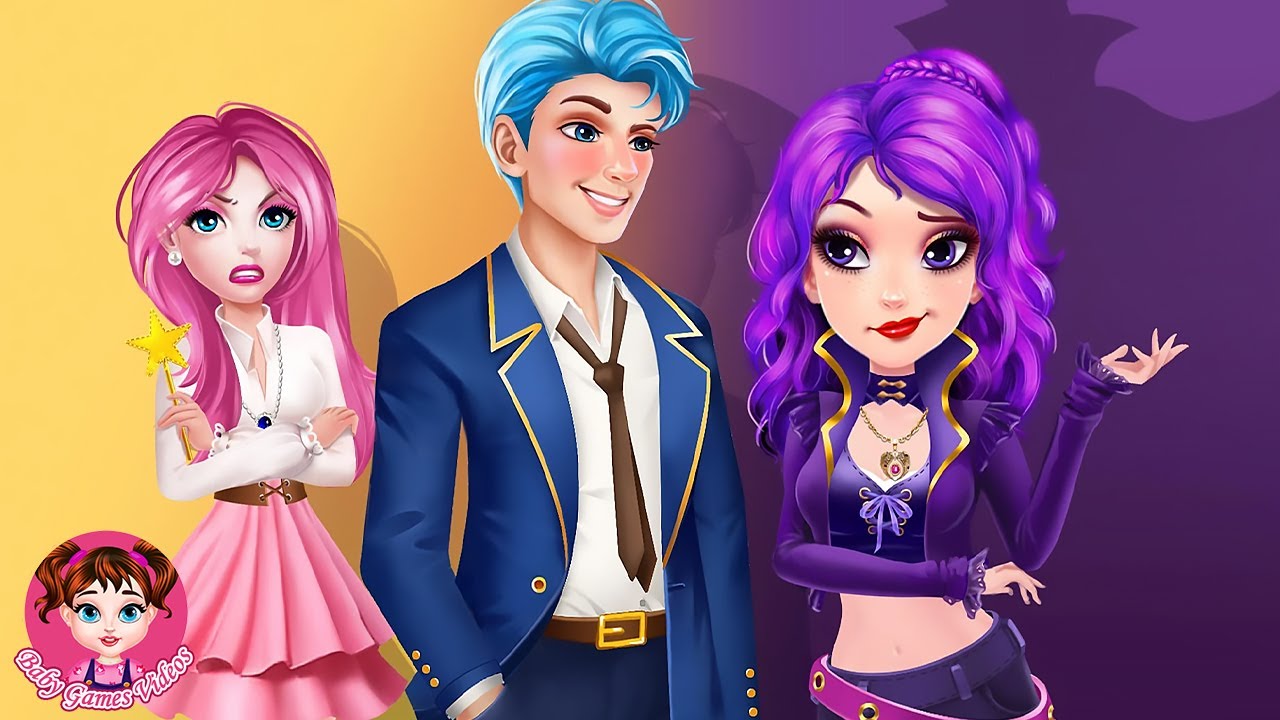 Magic Highschool Love Story - Make Up And Dress Up Games - Baby Games Videos