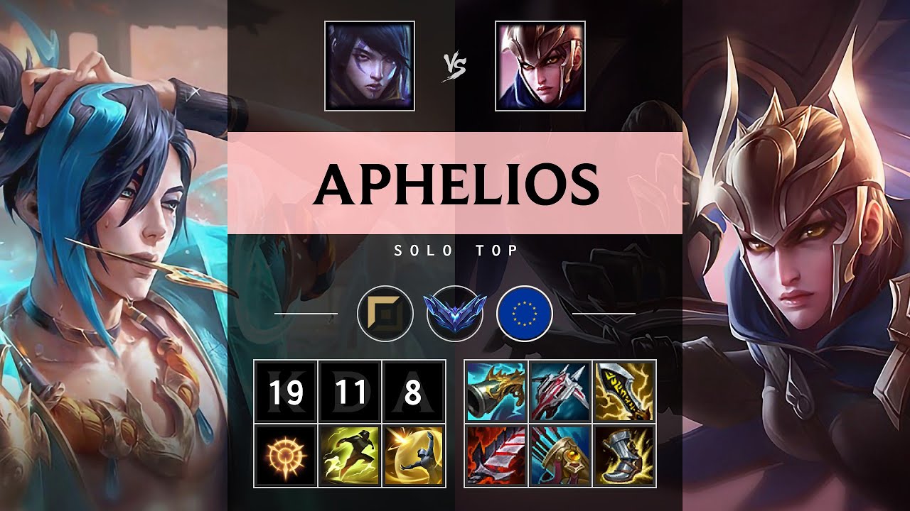 Aphelios Top vs Quinn - EUW Diamond Patch 25.15