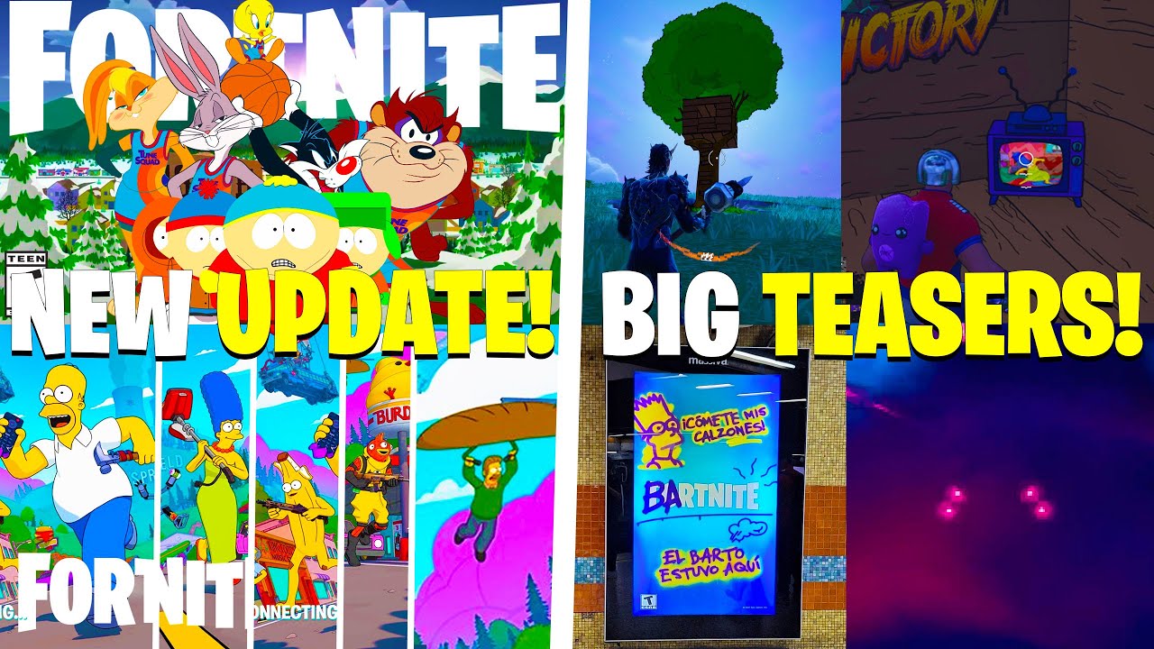 Обновление Fortnite &mdash; ВСЁ НОВОЕ! (Южный парк, БОЕВОЙ ПРОПУСК &laquo;Симпсоны&raquo;, ТИЗЕРЫ)
