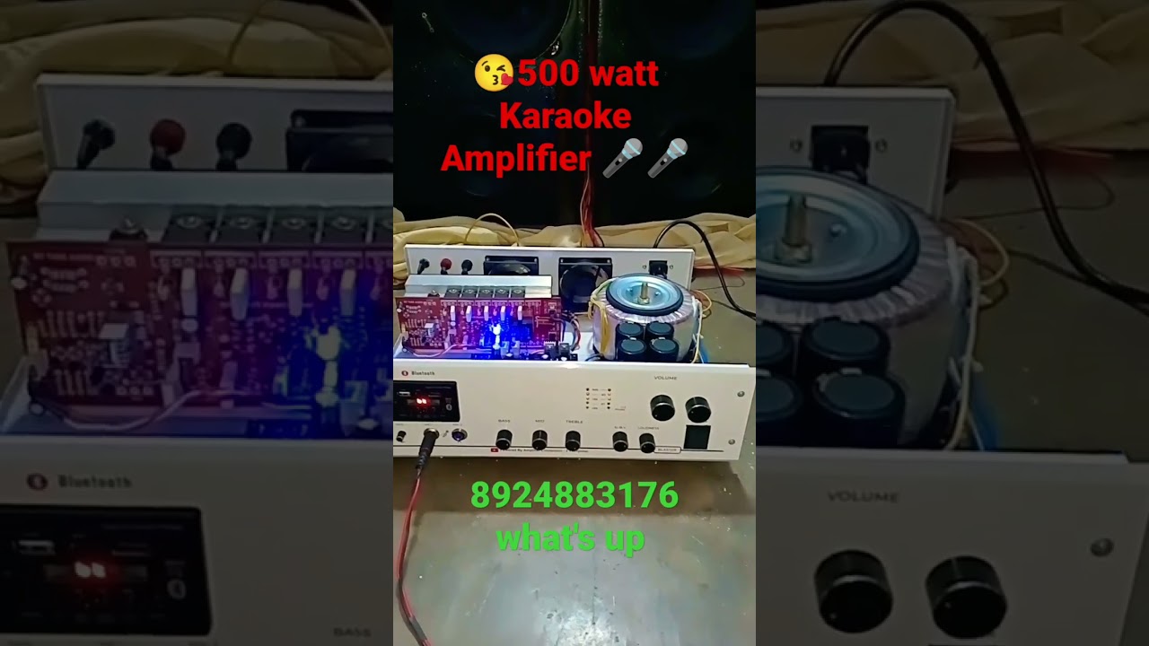 500 Watt Amplifier || 500 watt karaoke Amplifier || 2 mic Echo mixer Amplifier  #mytuneaudio
