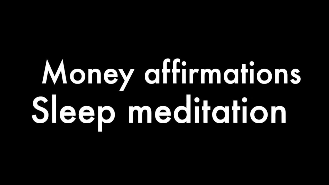 Positive Money affirmations | Sleep meditation | Black screen 5 hrs