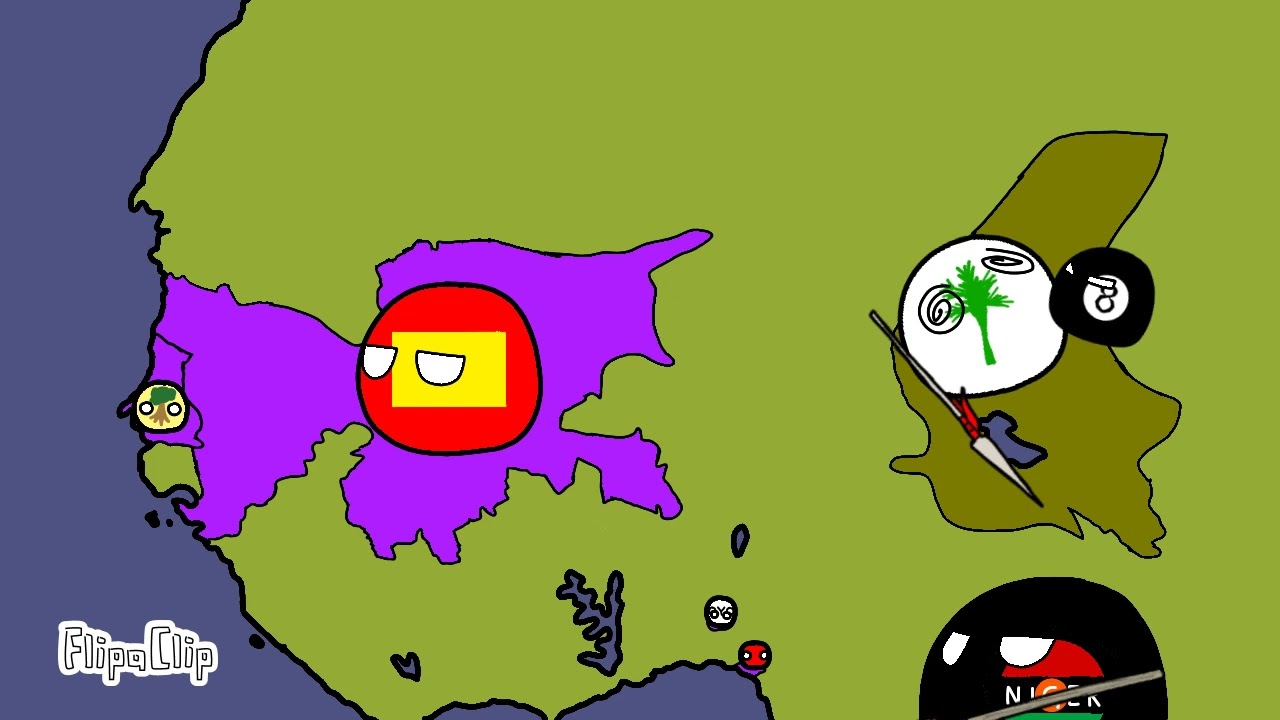 History of West Africa in countryballs