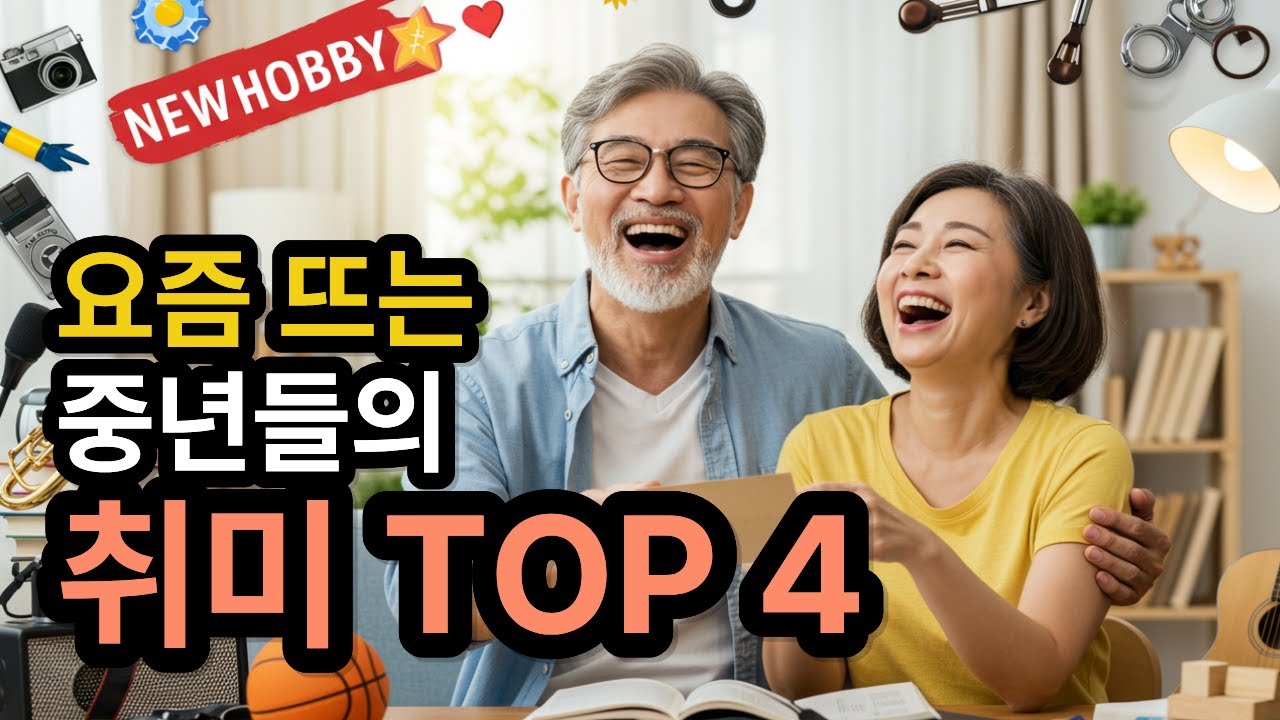 요즘 뜨는 중년들의 취미 TOP4 🎶 50대&middot;60대 시니어 행복한 인생을 위한 취미 추천 | 중년 꿀팁&middot;시니어 라이프