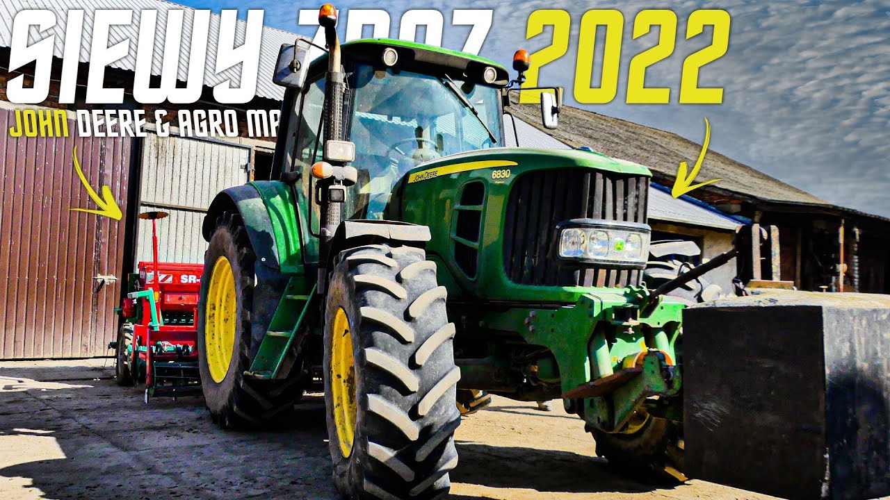 Susza na polu🤔 ✓Siewy jęczmienia jarego 2022✓John Deere 6830 premium ✓AgroMasz SR300