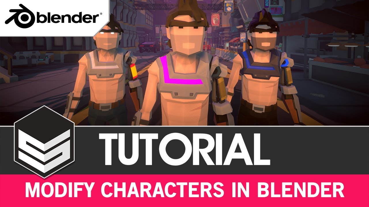 Изменение персонажей Synty POLYGON в Blender (урок) от #SyntyStudios