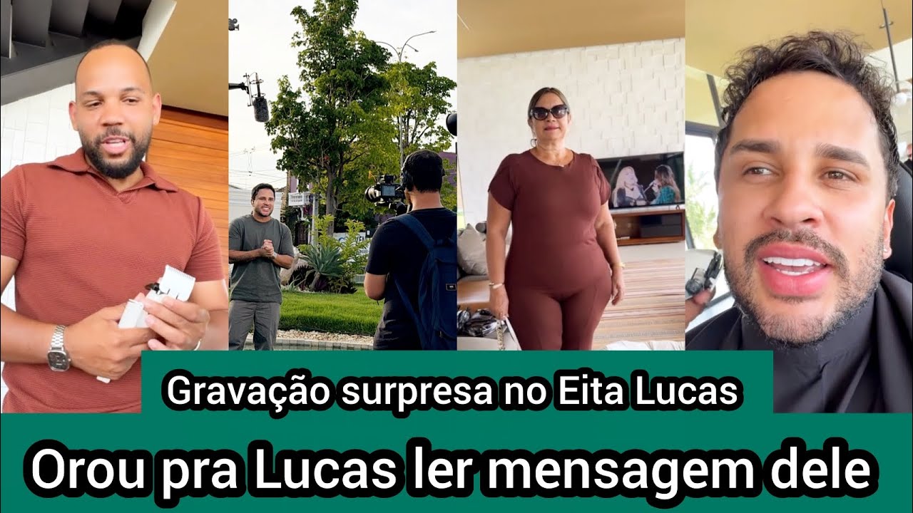 Lucas Guimarães tenta incentivar tia a se cuidar e dia de gravação em Petrolina secreta pro programa
