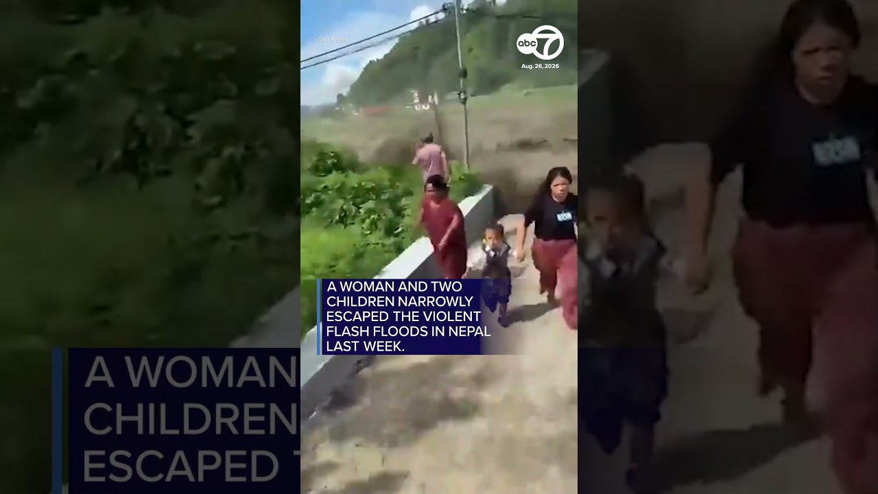 Family dodges Nepal flooding with seconds to spare