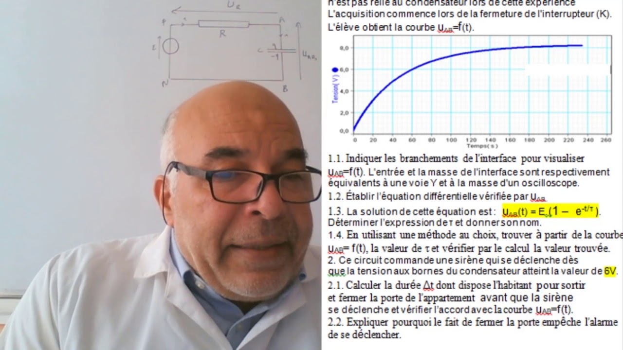 Exercice : Charge et décharge d'un condensateur