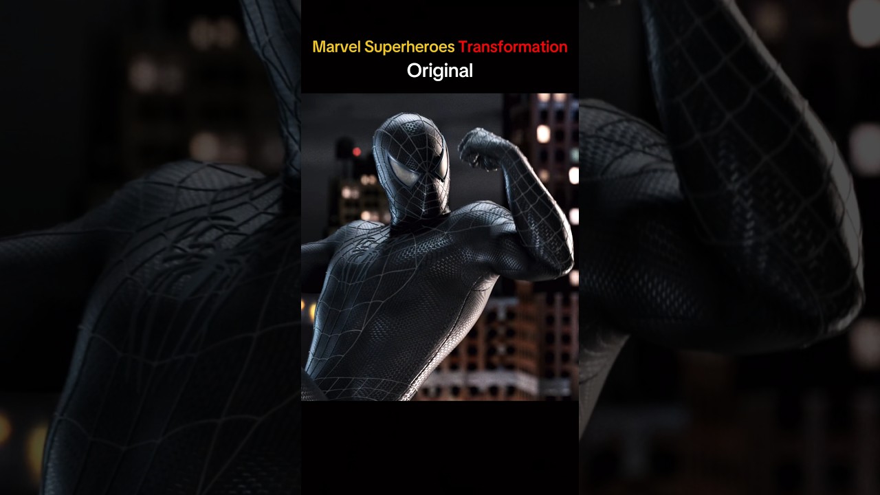 Superheroes New Vs Original Transformation ☠️ #shorts