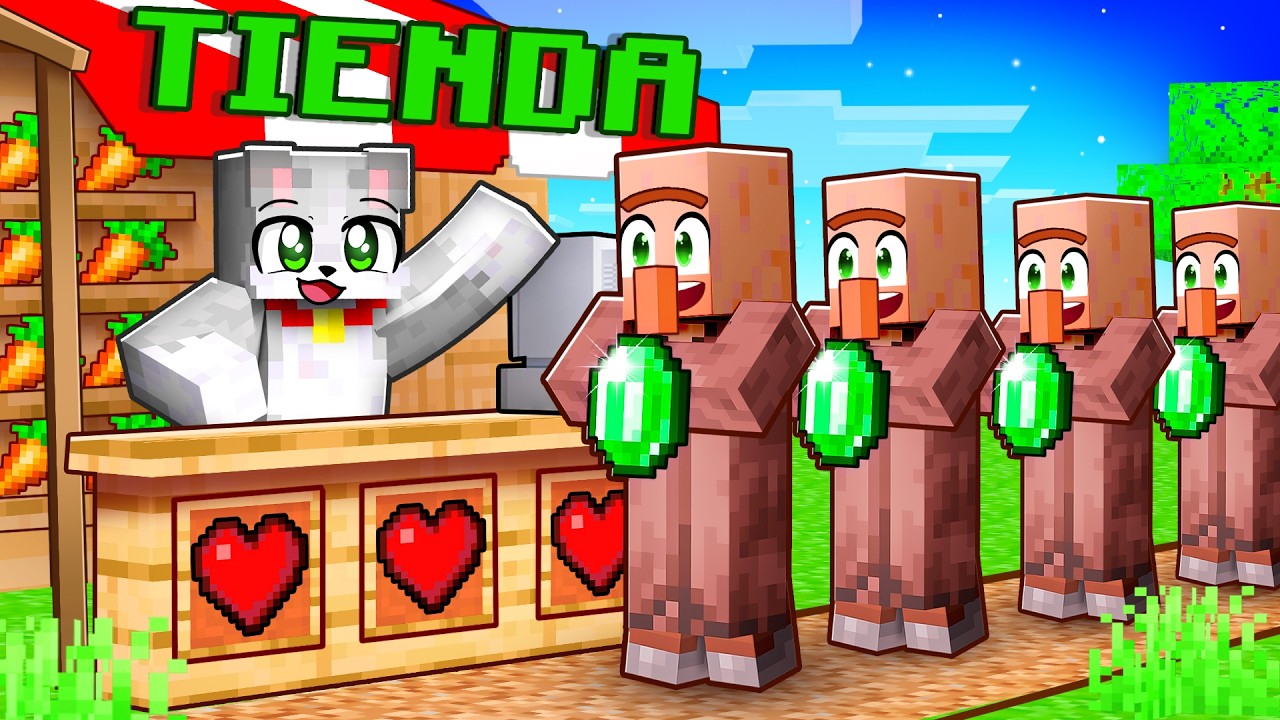 Abrí una TIENDA para ALDEANOS en Minecraft