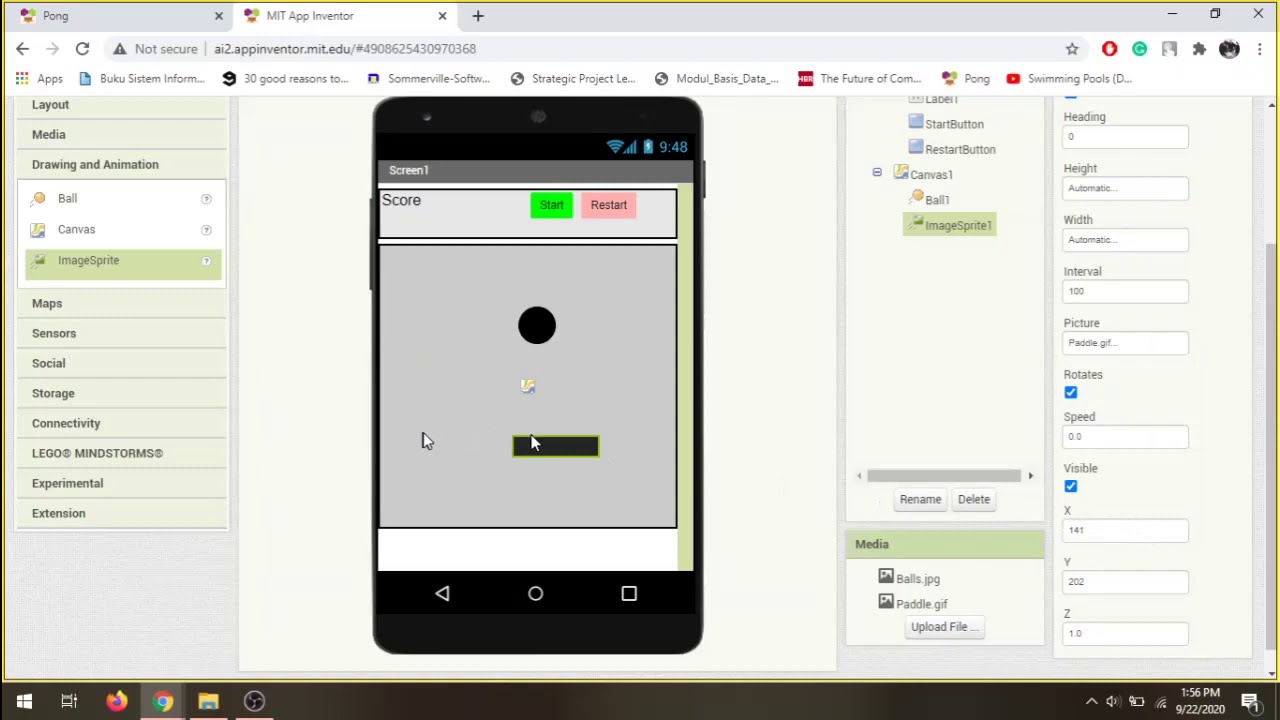 Cara Membuat Aplikasi Sederhana Pingpong Menggunakan MIT App Inventor