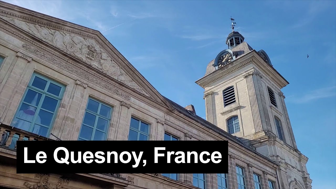 Le Quesnoy (France) walking tour, 21 february 2021 [4K]