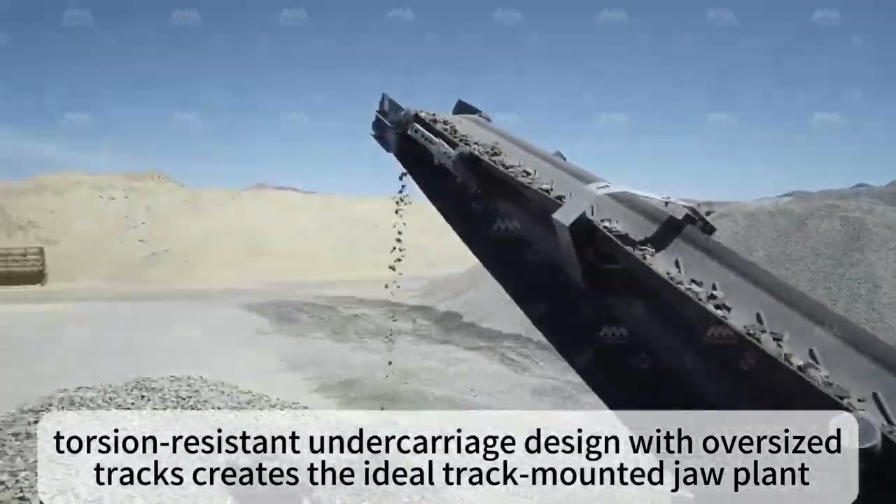 Track-mounted jaw crusher