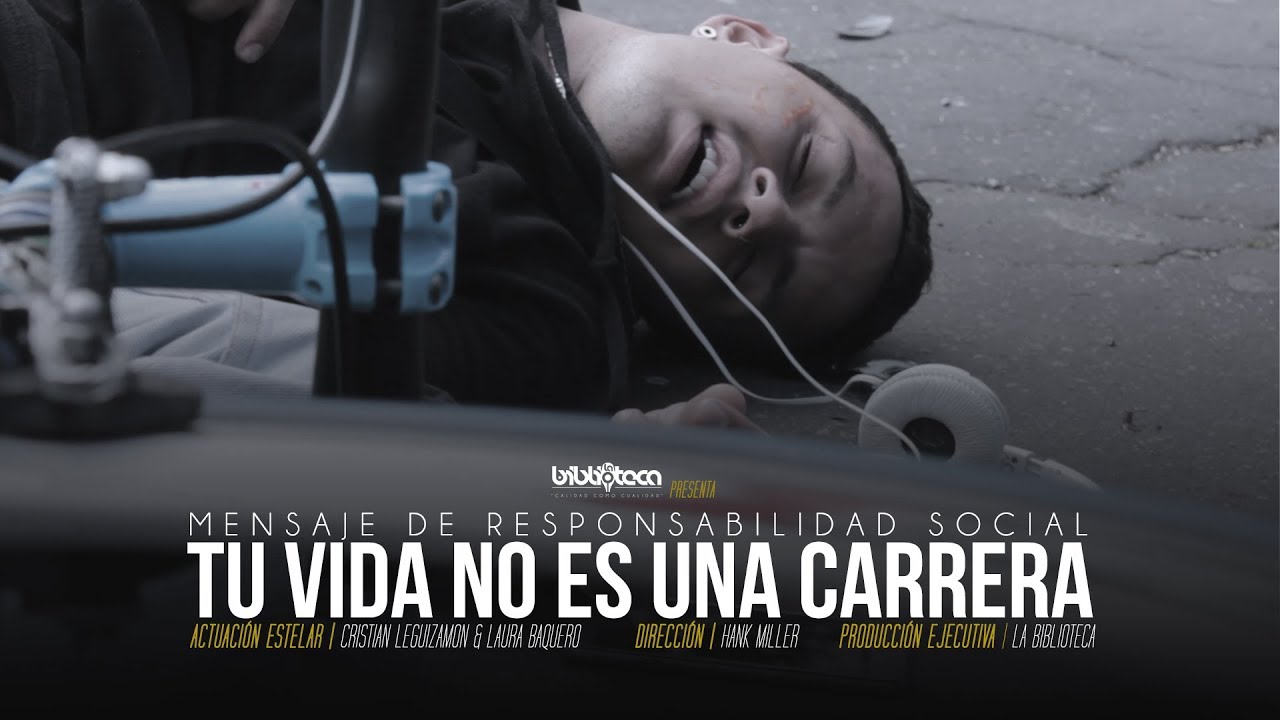 Mensaje de Responsabilidad Social | Tu Vida No Es Una Carrera | La Biblioteca