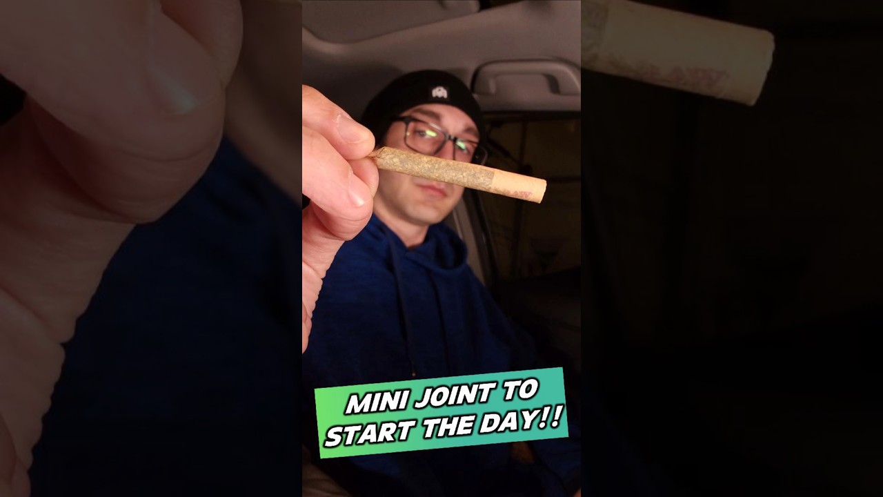 Rolling A Mini Joint To Start The Day! Wake and Bake Hot Box!
