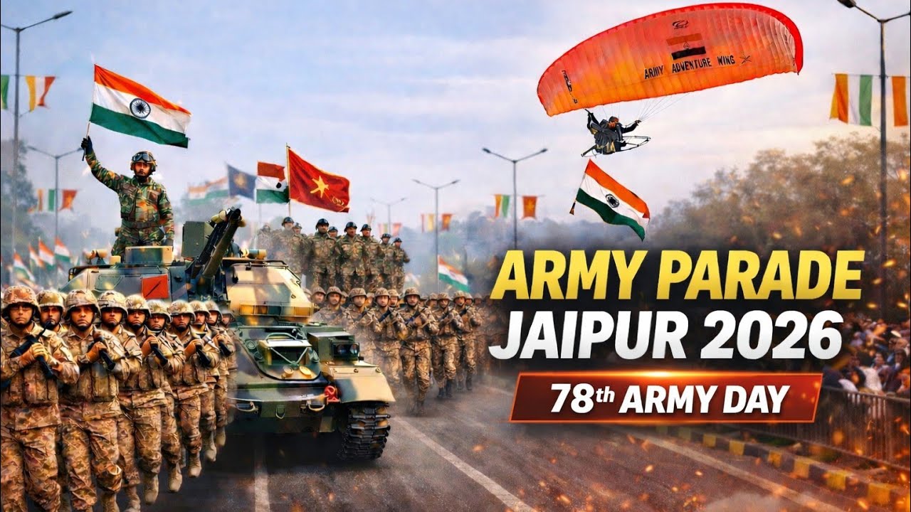 ARMY PARADE 2026 JAIPUR | ARMY PARADE TODAY | 78TH ARMY PARADE JAIPUR | ARMY DAY-1 PARADE 2026