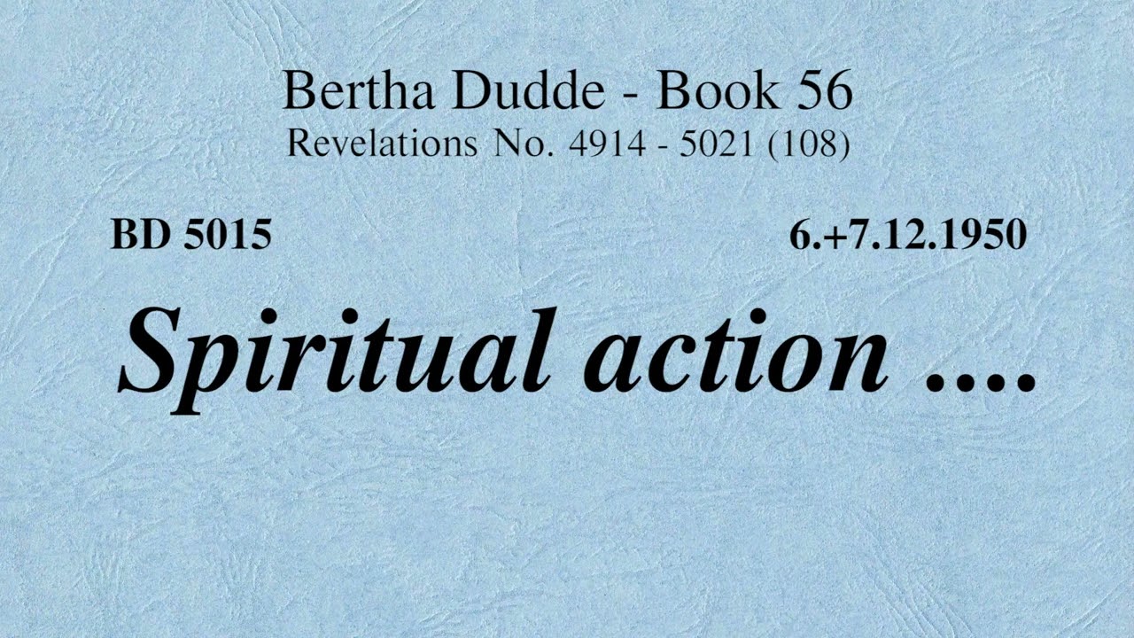 BD 5015 - SPIRITUAL ACTION ....