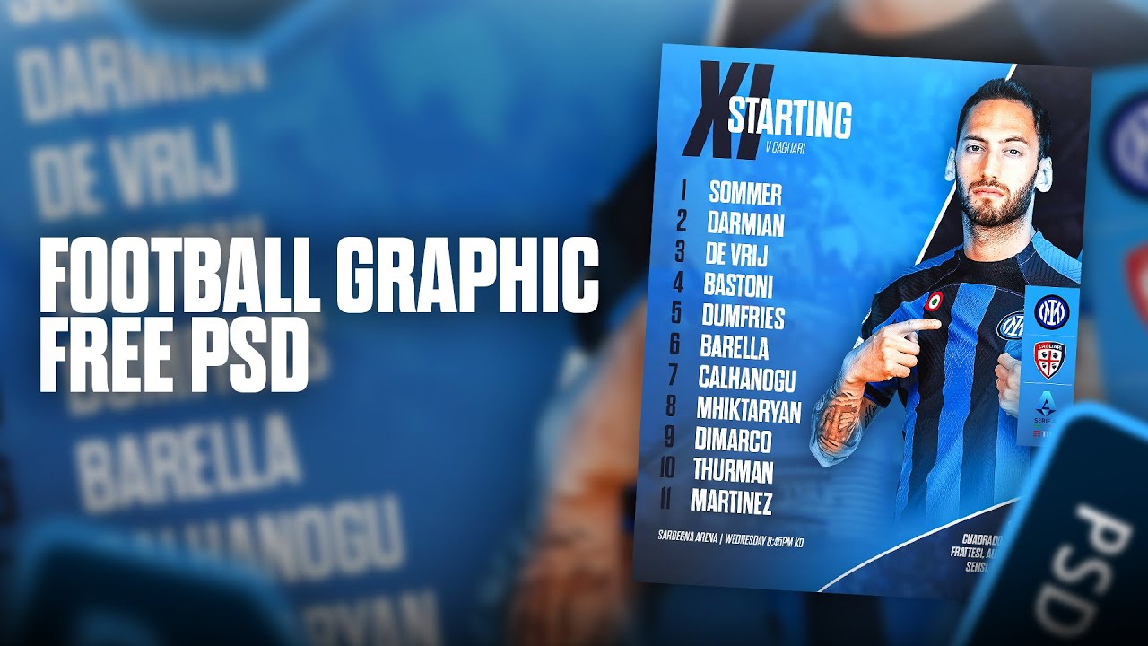 Photoshop Football Tutorial | FREE PSD