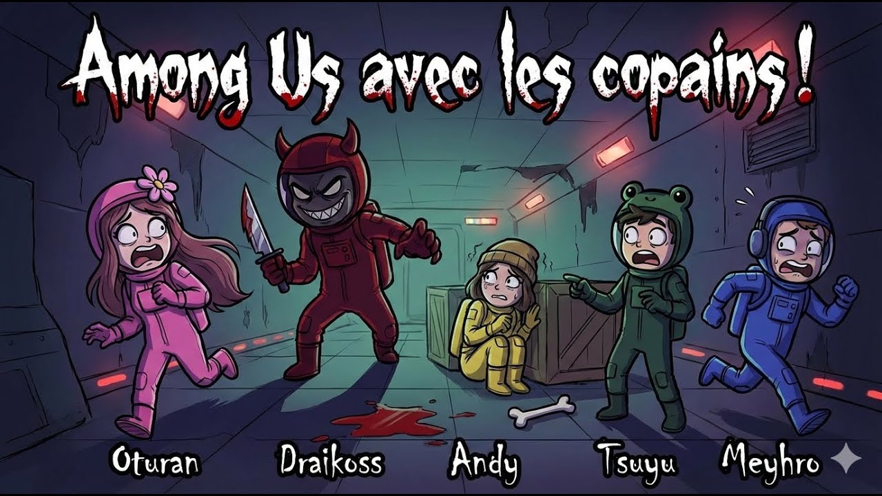Among Us avec les copains ! @Oturanikamusu @noctisgaming9180 @AndySangaming @TsuyuYuki_off