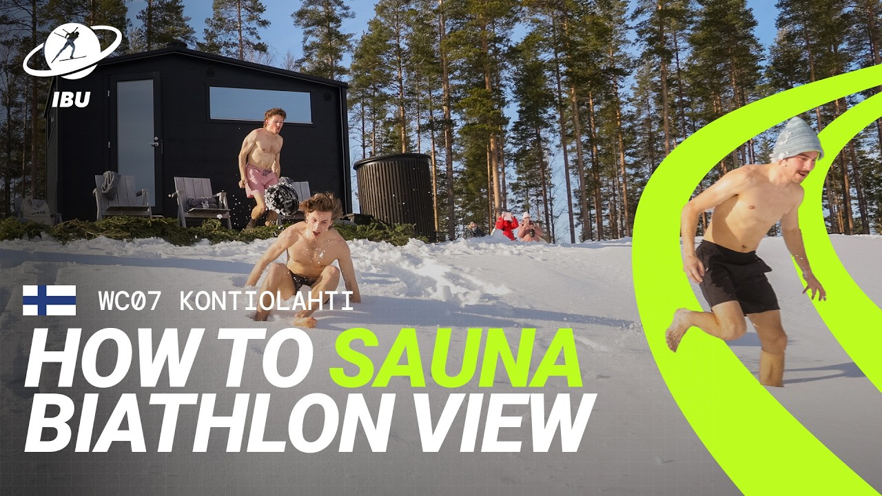 How To Sauna Like a Finn | Biathletes Try the Kontiolahti Trackside Sauna