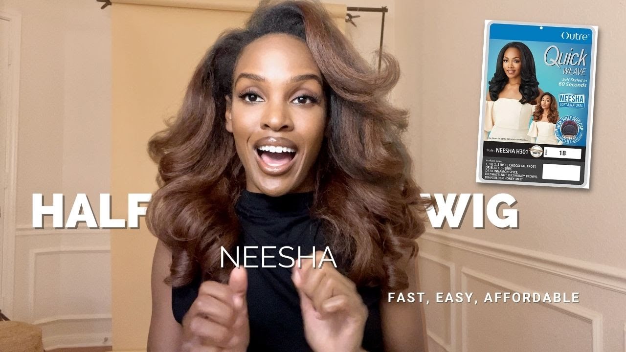 Super Fast Install & Review | Outre Neesha 301 Half Wig