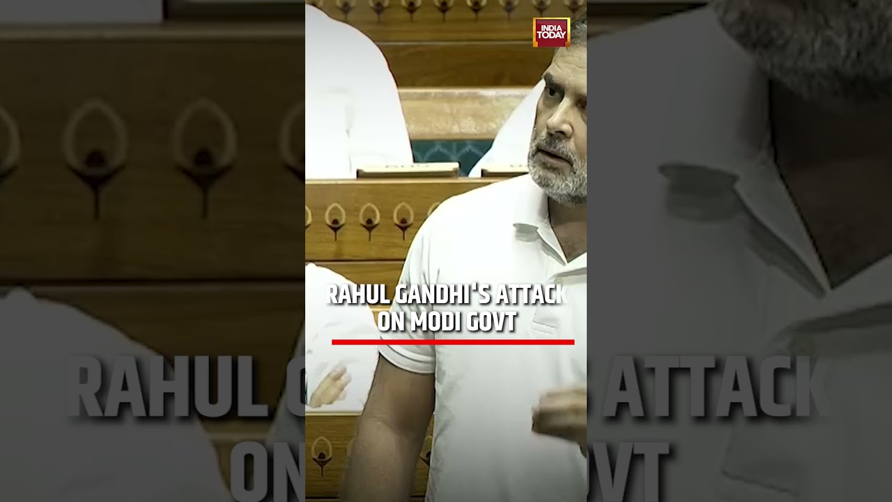 Rahul Gandhi Attacks Modi Government in Lok Sabha | #shorts #loksabha
