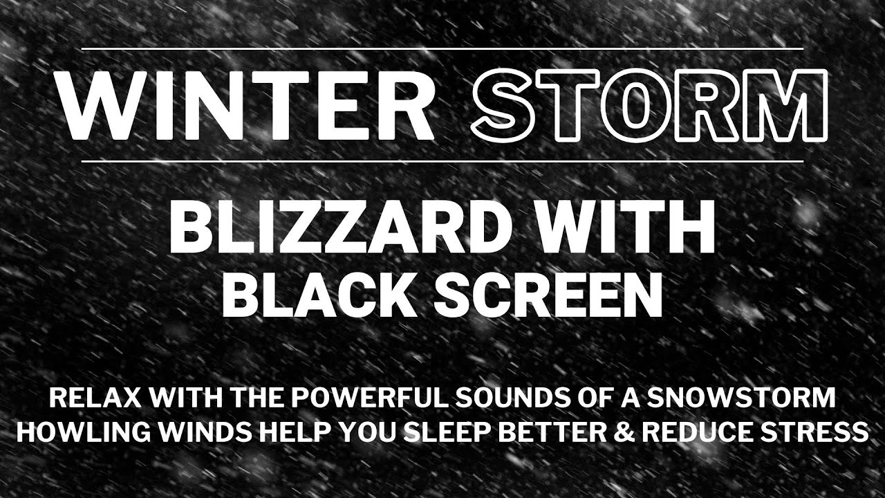 Relax with the Powerful Sounds of a Snowstorm | Howling Winds Help you Sleep Better & Reduce Stress