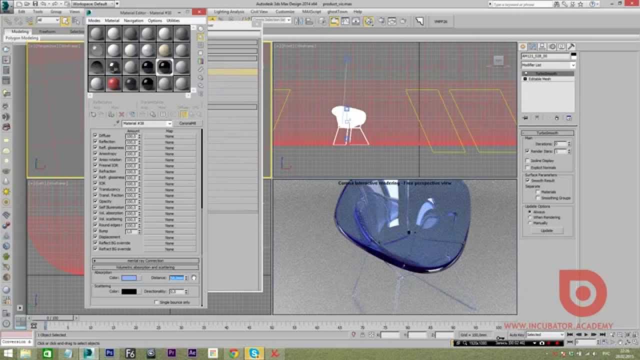 3Ds Max + Corona Render. Рендер в реальном времени (Interective render) (Уроки 3D Max)