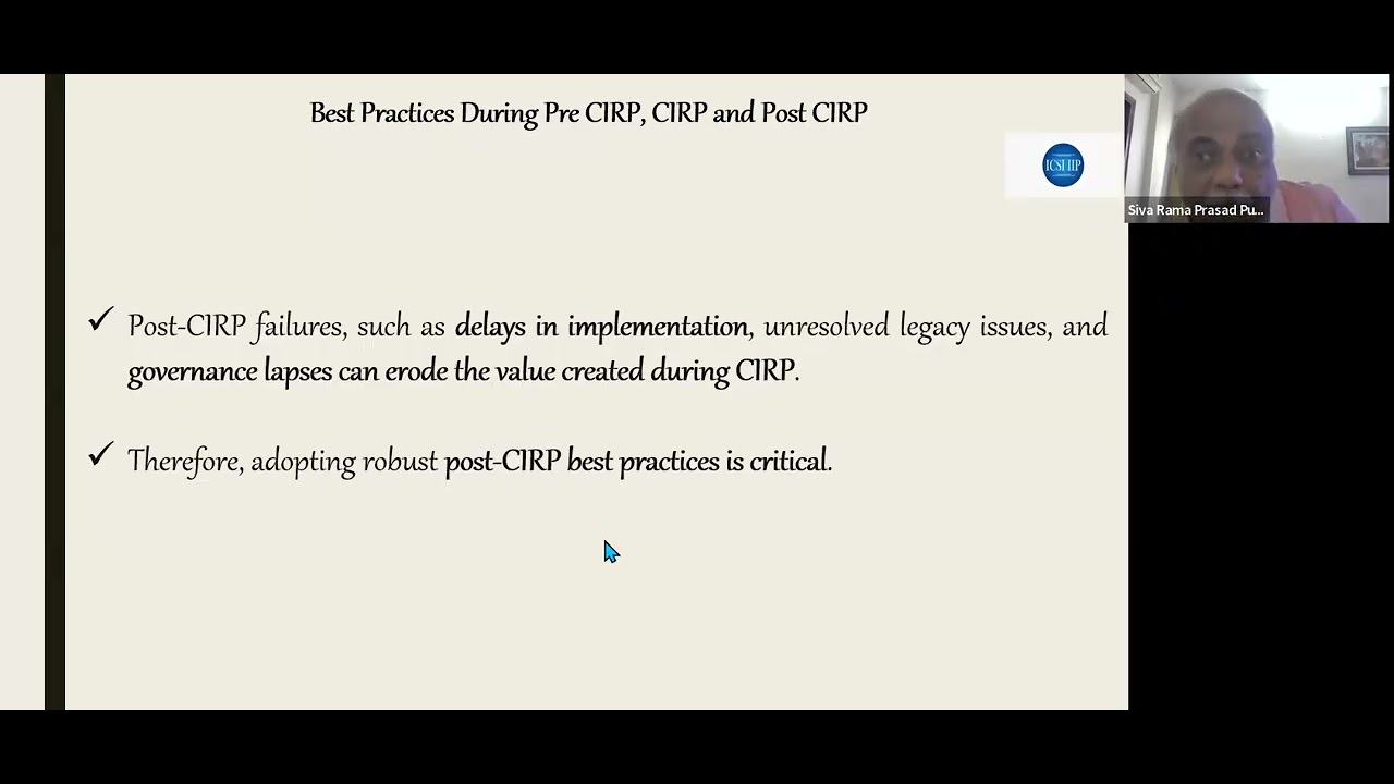 Perspectives on IBC - An Array (Series - XIX) | Best Practices During Post CIRP