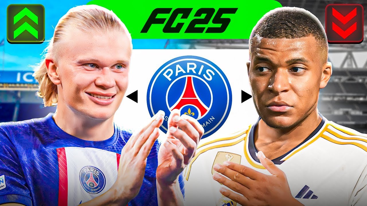 إعادة بناء باريس سان جيرمان بقيادة هالاند و صلاح 🔥| FC25