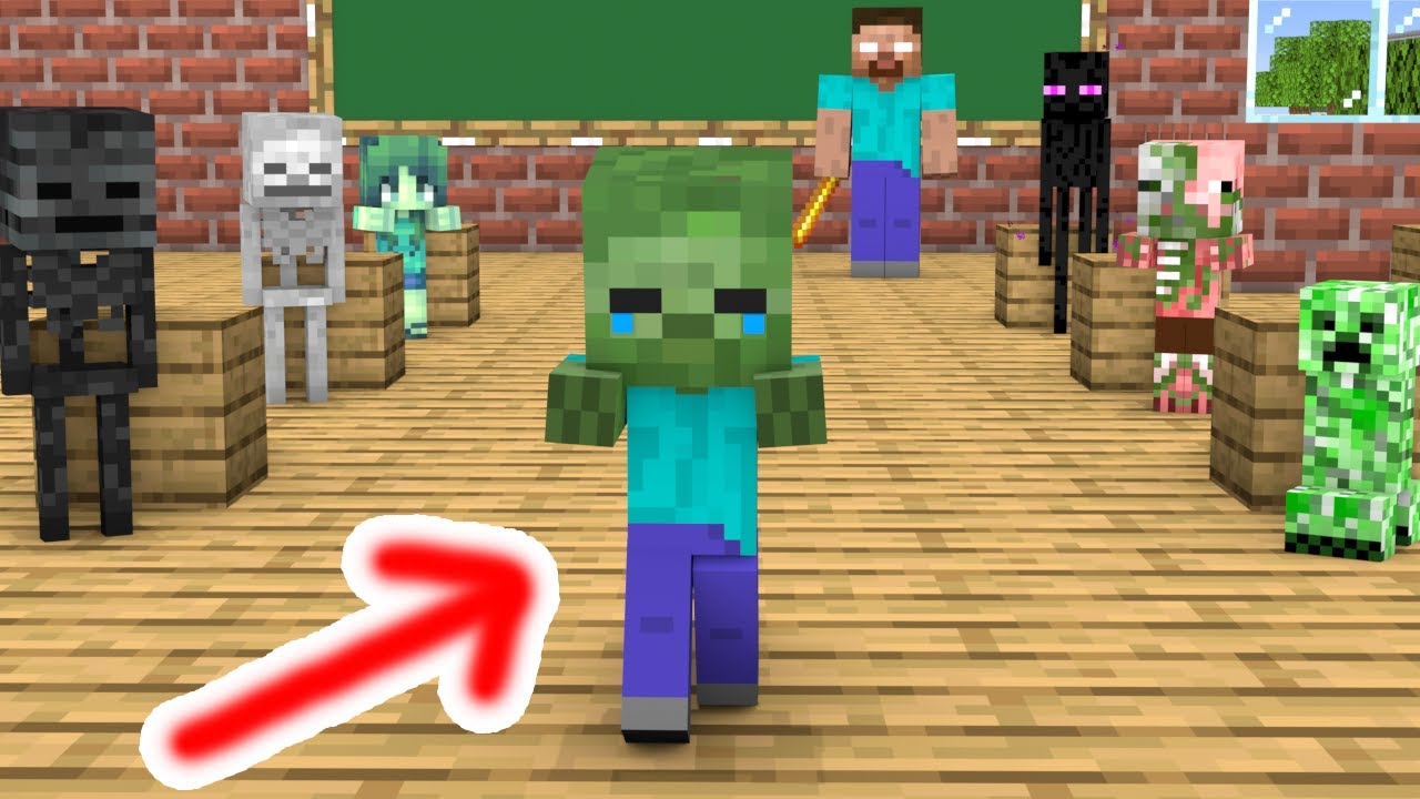 BABY ZOMBIE IS SO SAD - Sad Story - Minecraft Animation