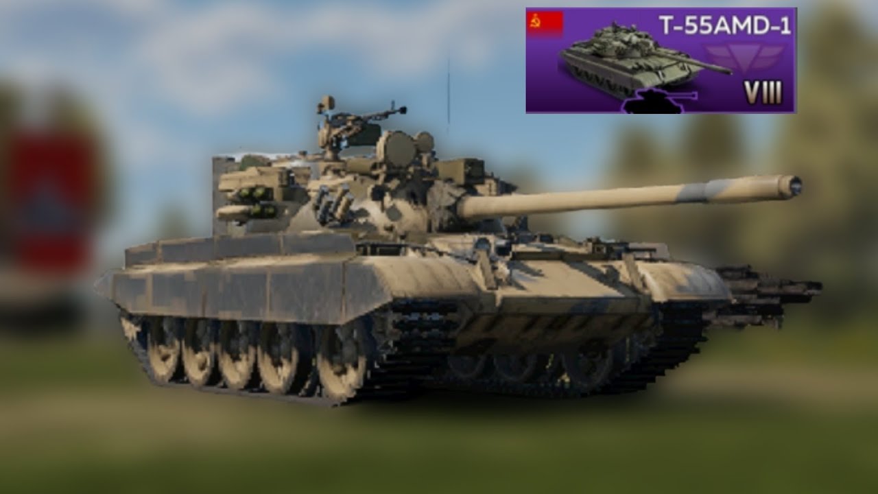War Thunder Mobile | T-55AMD-1 platoon gameplay