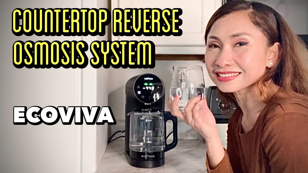 Portable WATER PURIFIER Countertop REVERSE OSMOSIS System - Ecoviva