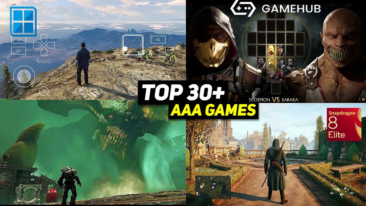 GameFusion/Winlator - TOP 30+ AAA High Graphics Games For Snapdragon 8 Elite