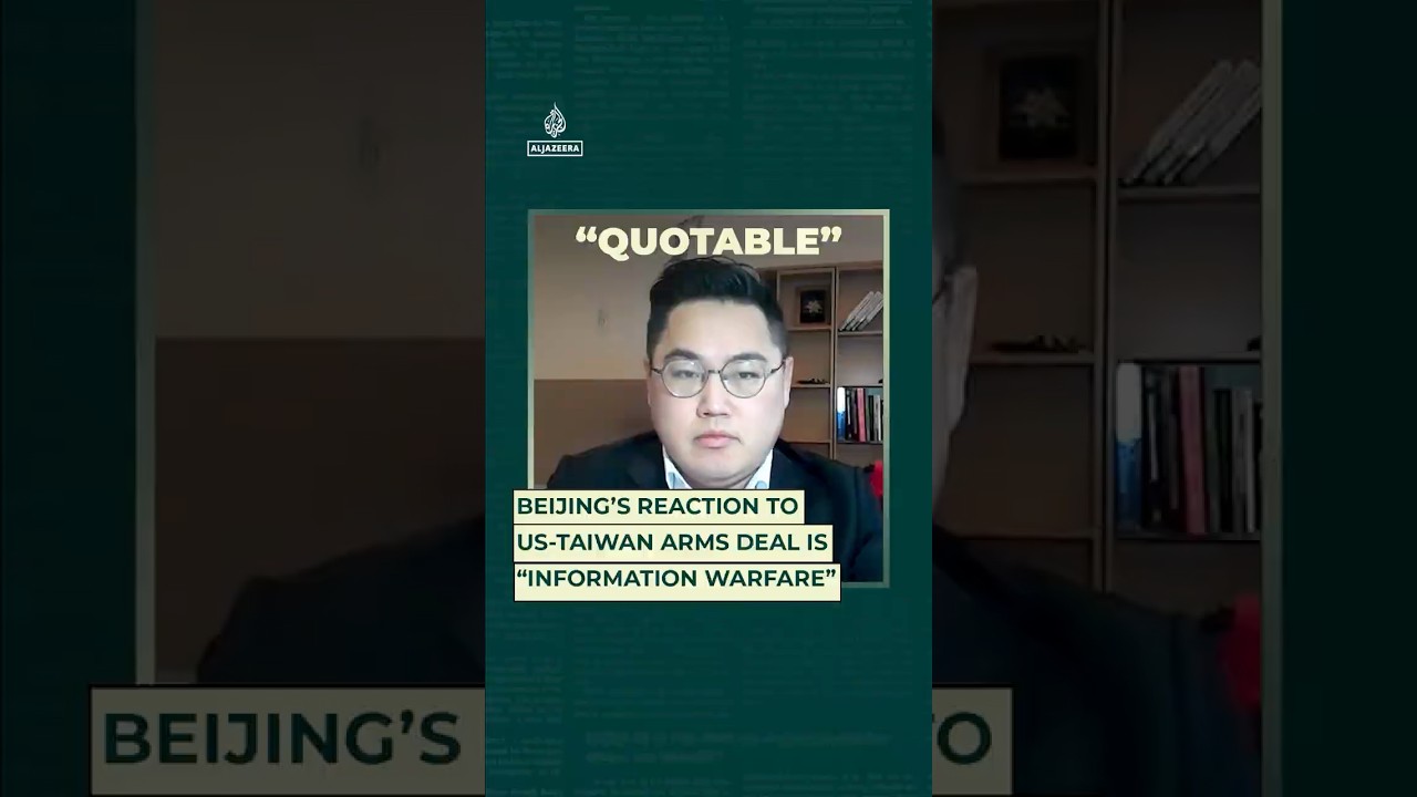 Beijing&rsquo;s reaction to US-Taiwan arms deal is &ldquo;information warfare&rdquo;