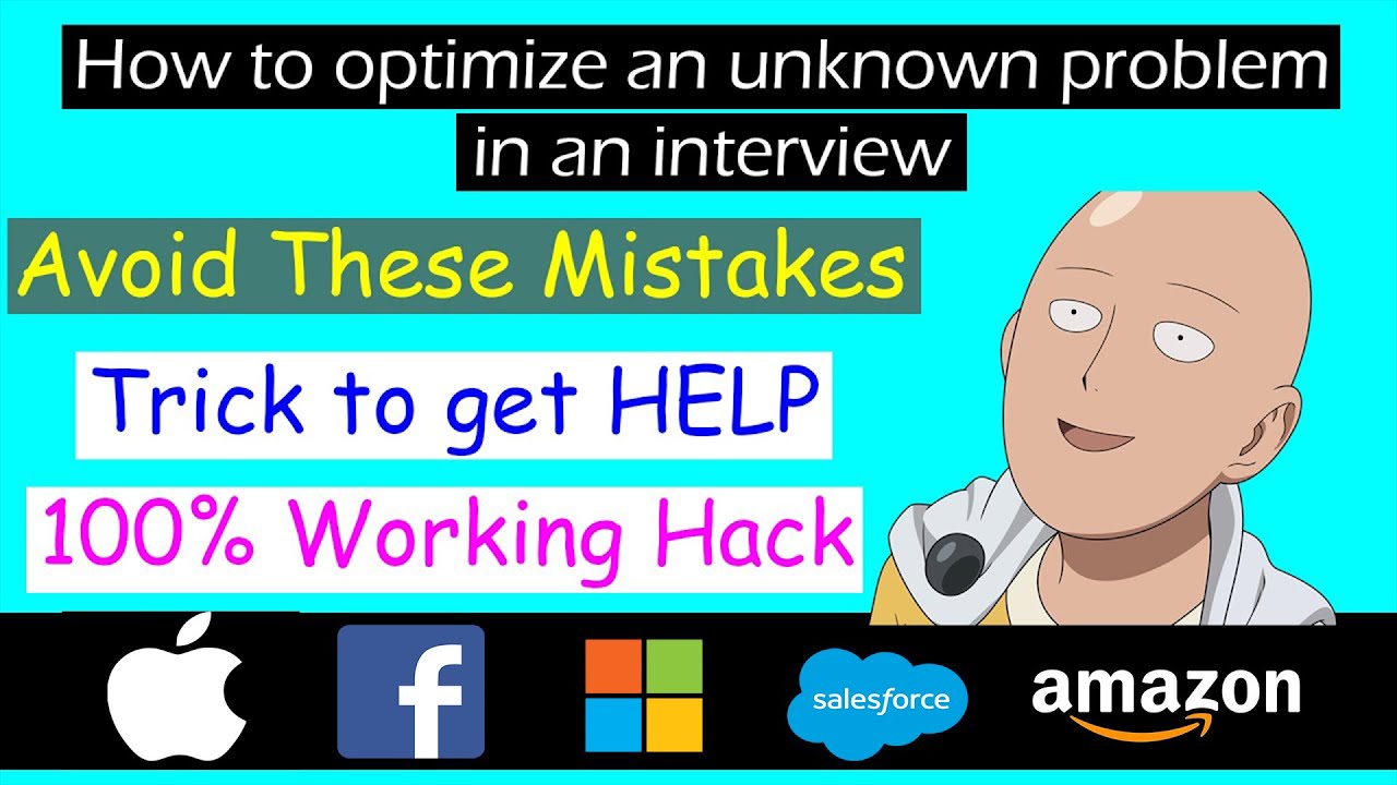 🔴How to optimize a solution which you don't know | Interview Hacks