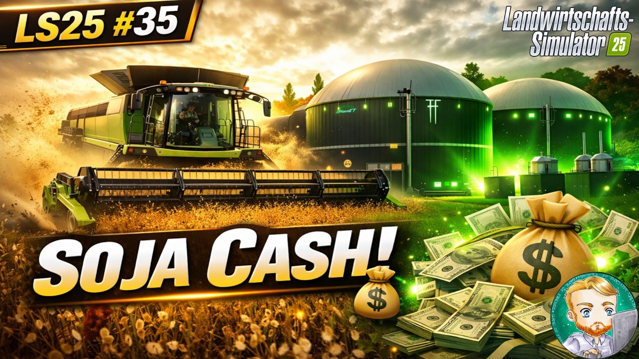 LS25 #35 🚜 SOJA-ERNTE! 🌱💥 BGA bringt uns bald RICHTIG Kohle! | Landwirtschafts-Simulator 25
