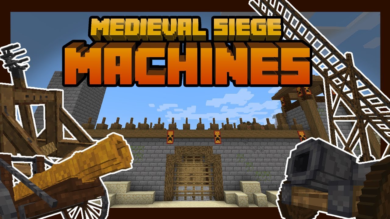 Minecraft. ПОЛНЫЙ Обзор Medieval Siege Machines. Самый лучший мод на осадное оружие?