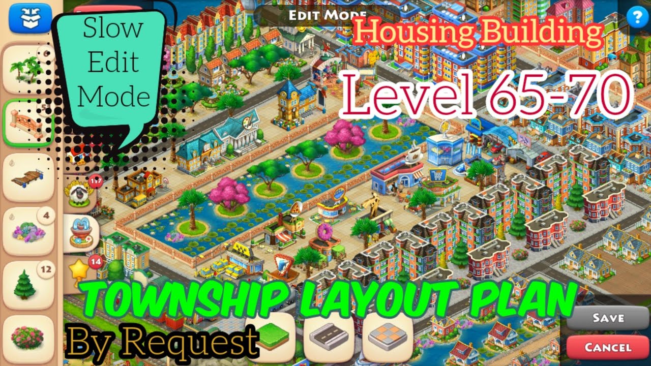 Township Layout Level 65-70 | Housing Building Level 65-70 | Township Layout Plan