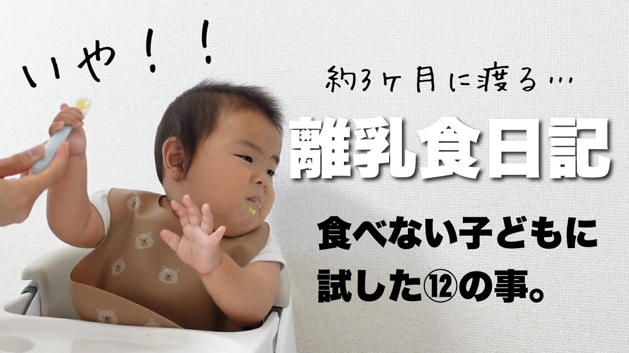【離乳食日記】約3ヶ月間に渡る記録/食べない我が子に試した12の方法