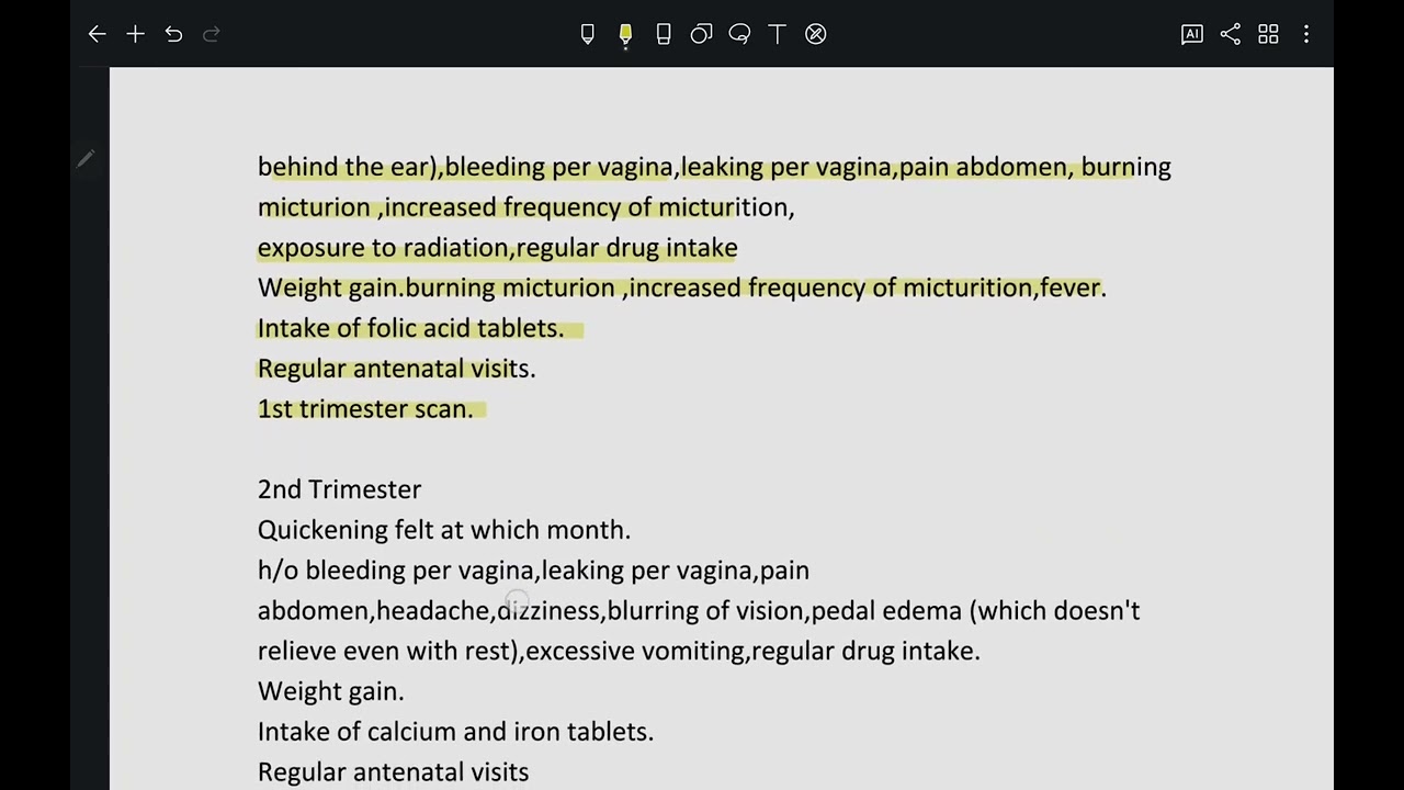 History and examination obstetrics ang gynecology cases practical outline by TGD