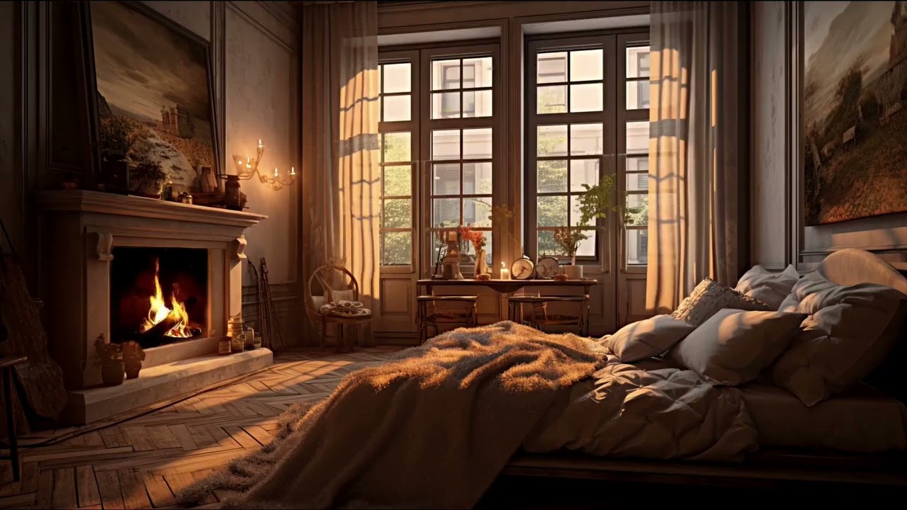 Christmas Music and a Bedroom with Crackling Fireplace SF - What More do you Need to Fall Asleep?