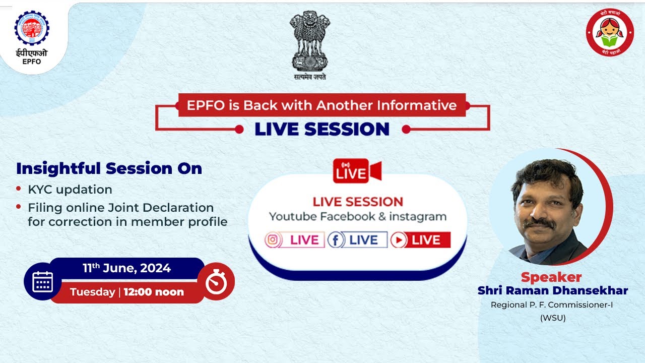 Live Session on KYC updation and Joint Declaration