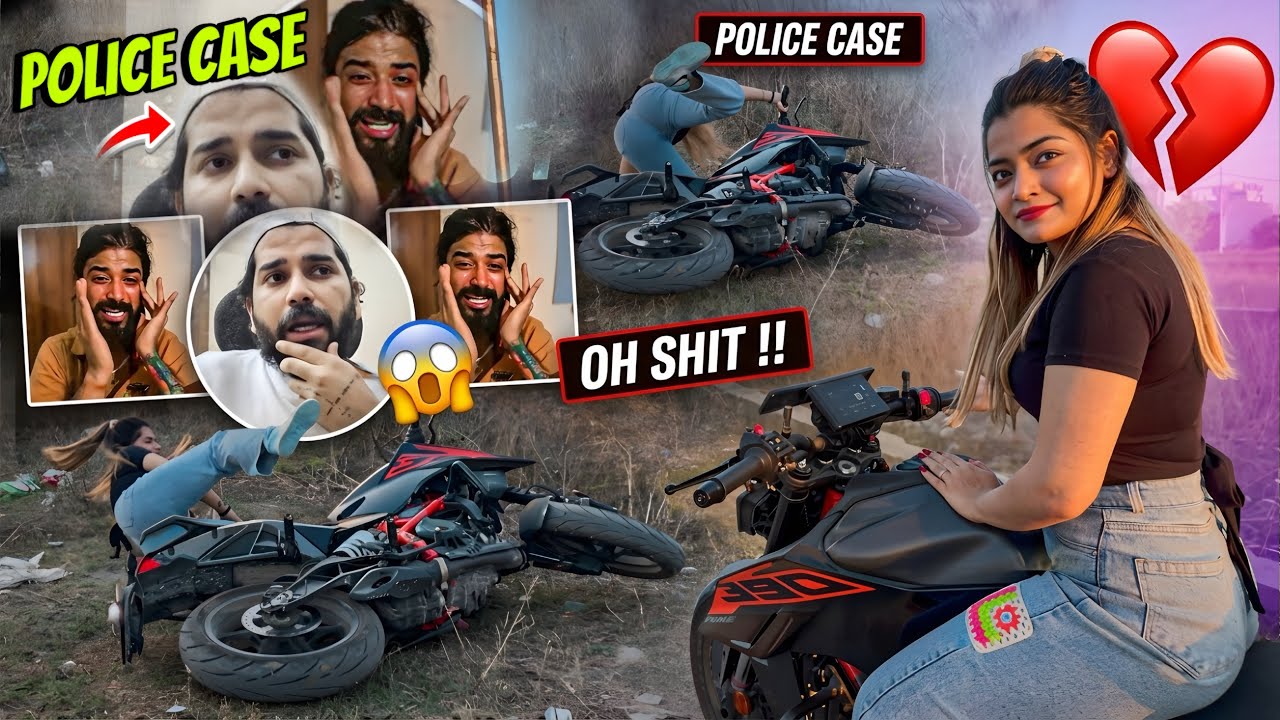 Police Investigation On @TheUK07Rider 😨| She Crashed My Bike💔@Sanchituli 