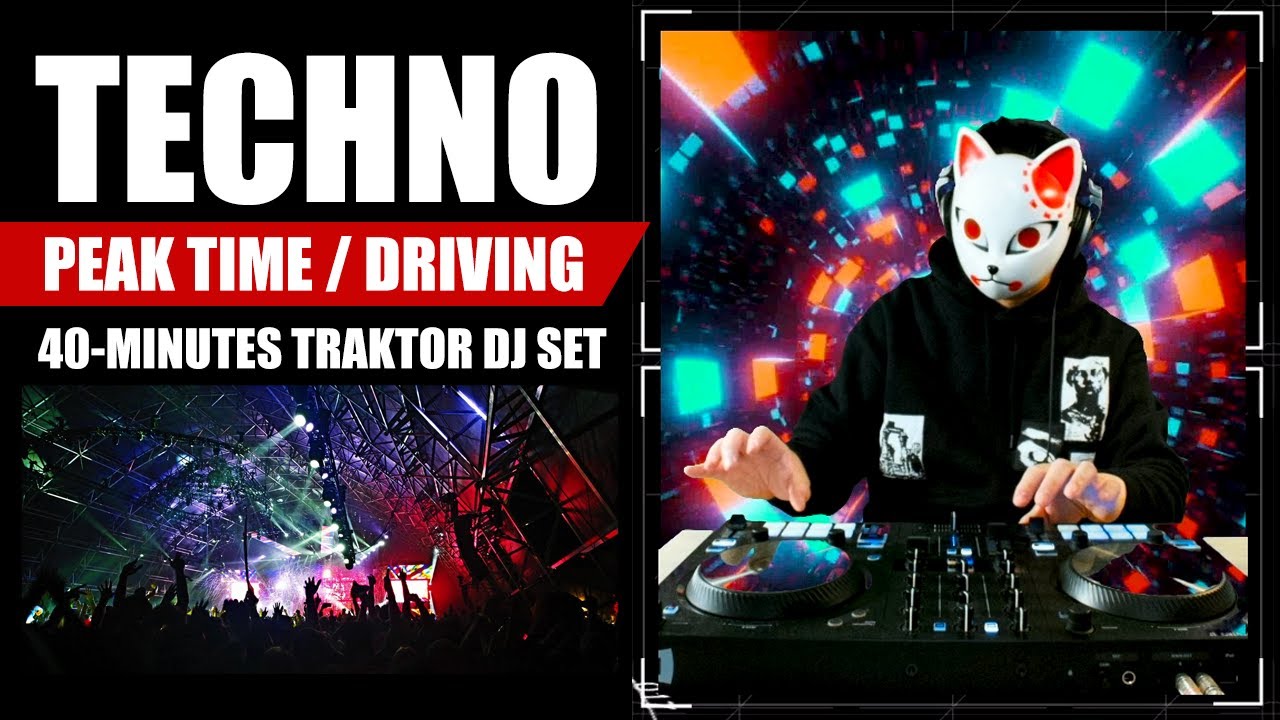 Techno (Peak Time/Driving) 40-Minutes DJ Set | Dark Cyberpunk DJ Mix (Traktor Kontrol S2 MK3)