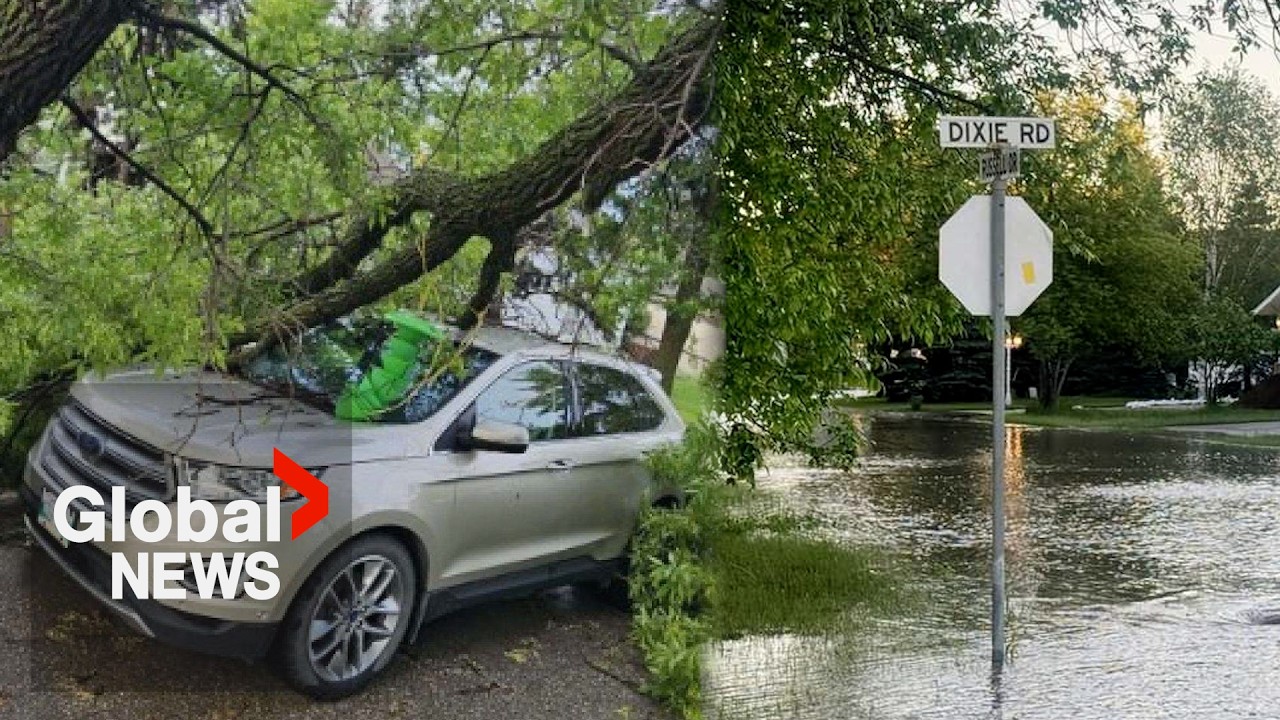 Stormy weather pummels Winnipeg, leaves thousands without power