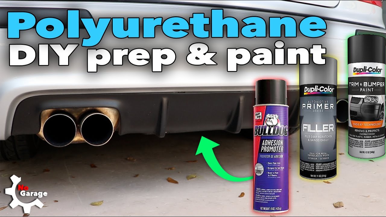 How to paint polyurethane lip, diffuser, body kits, etc.