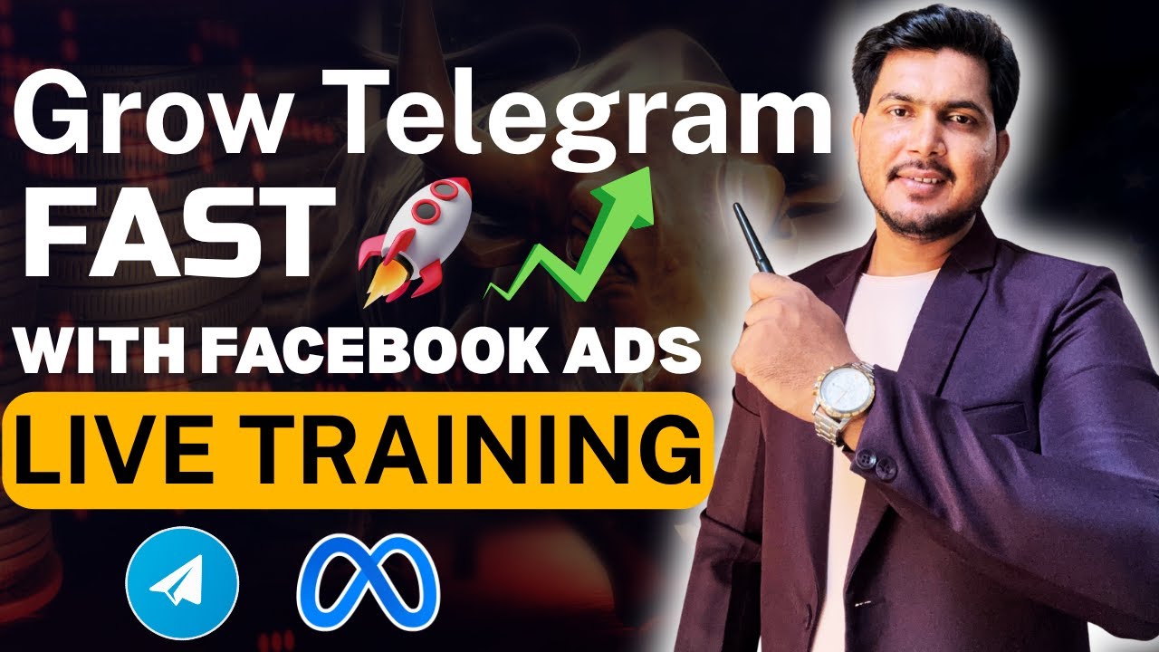 Grow Telegram Fast with Facebook Ads |  Live Training for Fantasy, Stock Market, and More