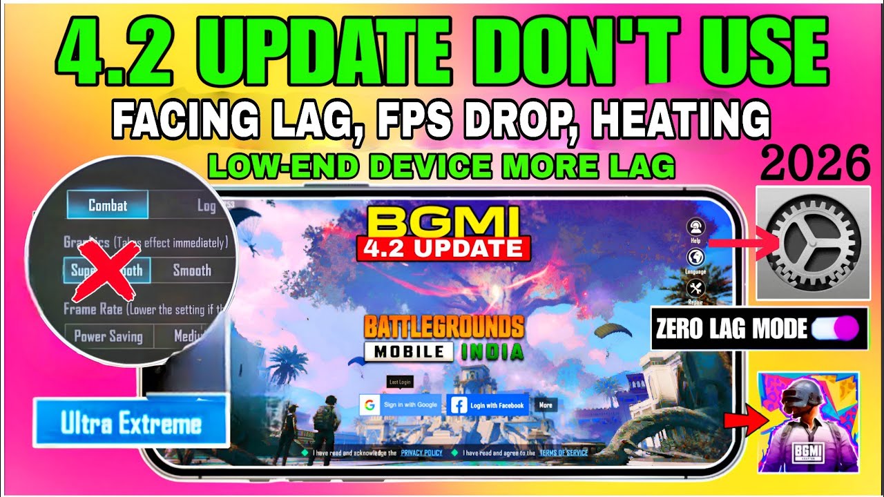 4.2 Update🥺Don't Use pThis, | Facing Heavy Lag Fps Drop Issues, | Lag Issue Gaming Setting